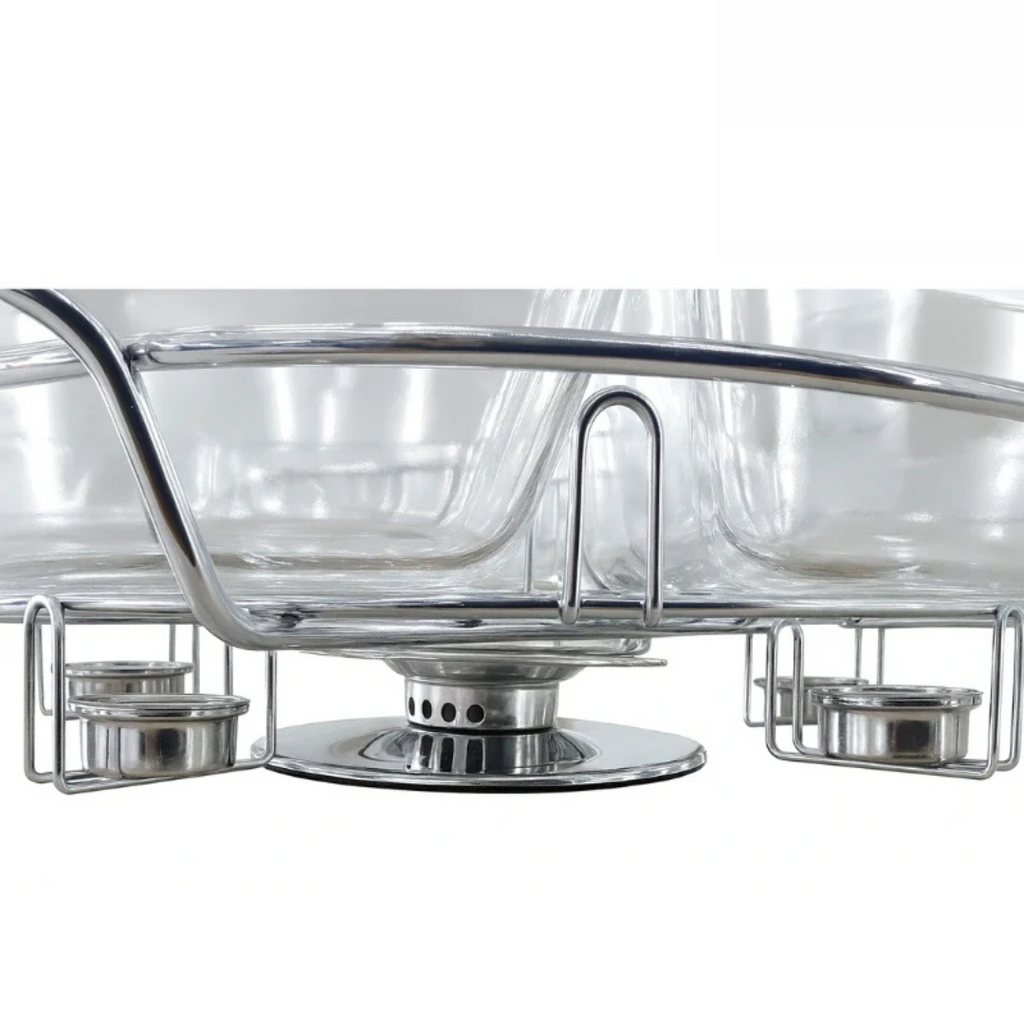 Base com vela tipo réchaud