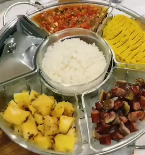 Rechaud na mesa da Roberta